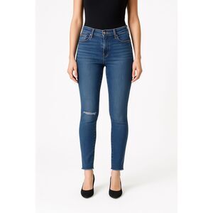 7 for all Mankind Womens The Ankle Skinny distressed  raw hem jeans size 27